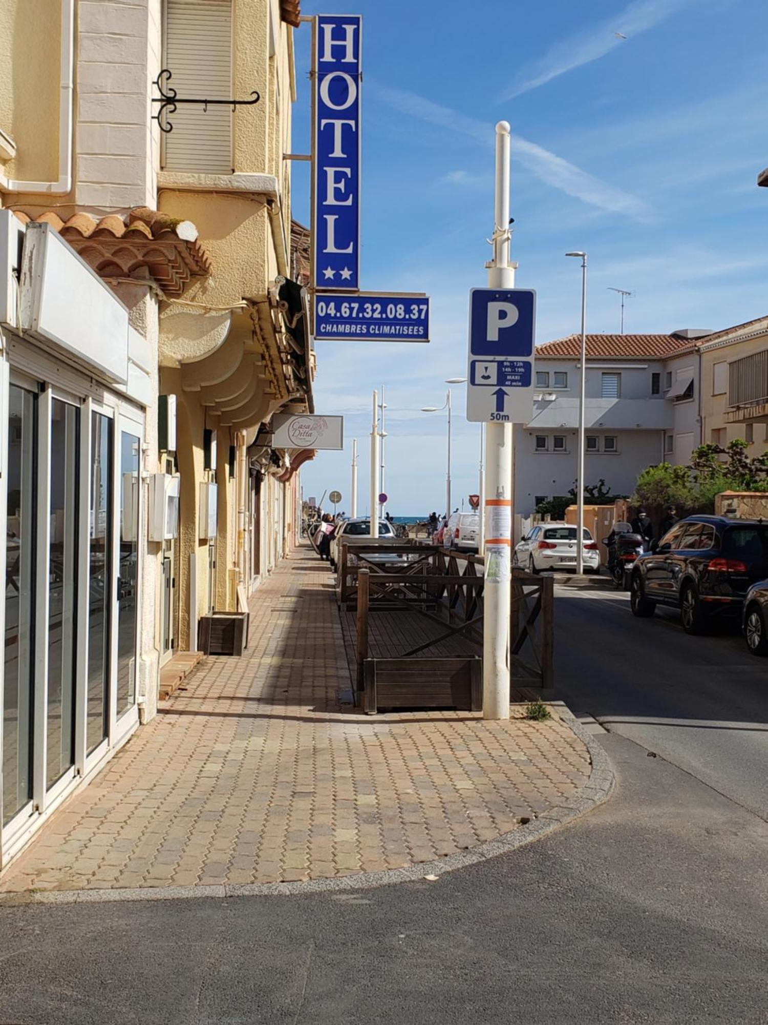 Hotel De La Plage 2 Etoiles Valras-Plage Exterior foto